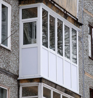 Балкон П-образный GeenTech 58 мм, 3-камерный, пов./откидн