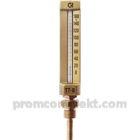 ТТ-В-150/100. П11 G1/2 (-30-70C) Термометр стеклянный прямой, виброустойчивый, -30-70C, ТИП-ТТ, корпус анодированный алю