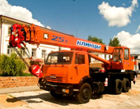 Аренда строительного автокрана грузоподъемность 25 тонн стрела 22 метра