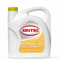 Антифриз "Sintec" Gold G12+ (5 Кг) Желтый