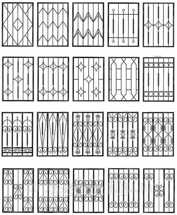Решетки на окна своими руками чертежи фото
