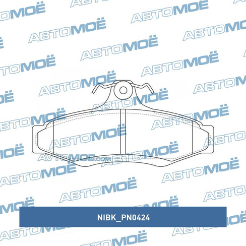 Колодки тормозные задние PN0424 NiBK для DAEWOO