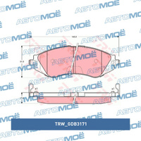 Колодки тормозные передние GDB3171 TRW для DAEWOO