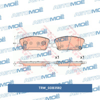 Колодки тормозные передние GDB3582 TRW для HYUNDAI