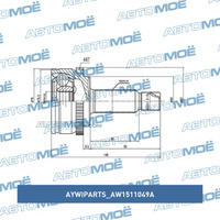 Шрус наружный AW1511049A Aywiparts для HYUNDAI