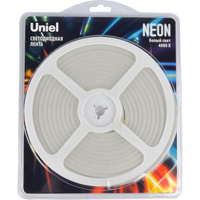 Гибкая светодиодная лента Uniel NEON ULS-N01-2835-120LED/m-6mm-IP67-DC12V-9W/m-5M-4000K