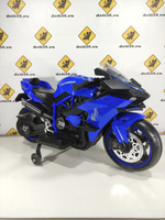 Электромотоцикл двухколесный Sport цвет черно-синий