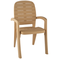 Кресло пластиковое "Прованс" беж. 58 х 50 х 91 см 1/1