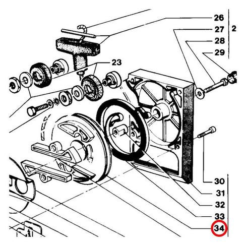 101131480 Стартер (маховик) для MOSA MSG CHOPPER, MSG200S, MS200