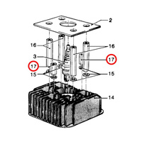 101041540 Распорка для MOSA MSG CHOPPER, MSG200S, MS200