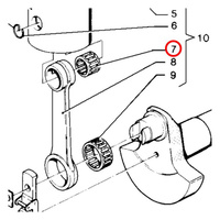 1010020 Верхний подшипник шатуна для MOSA MSG CHOPPER, MSG200S, MS200