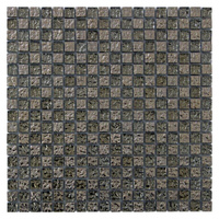Стеклянная мозаика Silverstone 15 (4мм) 300мм x 300мм (В наличии в Новосибирске)