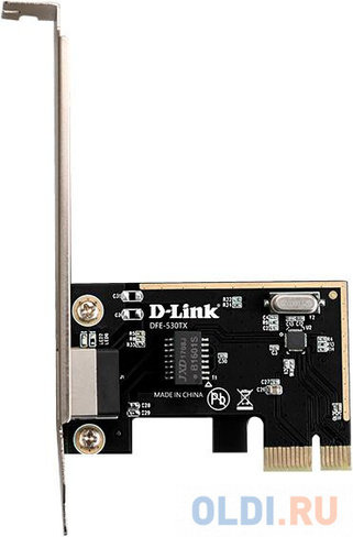 D-Link DFE-530TX/20/E1A, PCI-Express Network Adapter with 1 10/100Base-TX RJ-45 port.20pcs in package, Wake-On-LAN, 802.