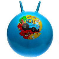 Мяч гимнастический "Синий трактор" 55 см с рожками арт.SJ-22(BTR) Играем вместе