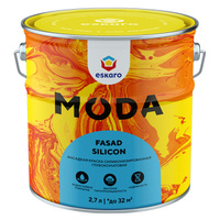 Краска акриловая фасадная ESKARO Moda Fasad Silicon база TR 2,7л бесцветная, арт.4630042541962