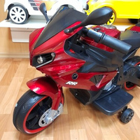 Детский мотоцикл электрический на аккумуляторе (красный)