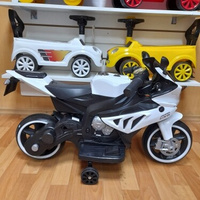 Детский мотоцикл электрический на аккумуляторе (белый)