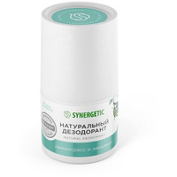 Synergetic Натуральный дезодорант Лемонграсс - эвкалипт, флакон, 50 мл, 70 г, 1 шт.