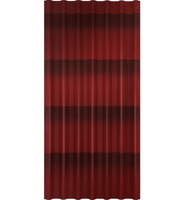 Лист ондулин черепица красная 960×1950 мм