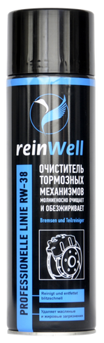 Очиститель тормозных механизмов RW-38 ReinWell (500 мл)