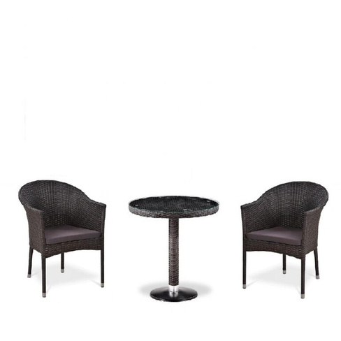 Комплект плетеной мебели T601/Y350A-W53 Brown (2+1) Afina T601/Y350A-W53 Brown 2Pcs