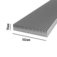 Профиль алюминиевый 102 мм * 18 мм * 2,6 кг (Цена указана за 10см)