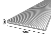 Профиль алюминиевый 190 мм * 16 мм * 4,52 кг (Цена указана за 10см)