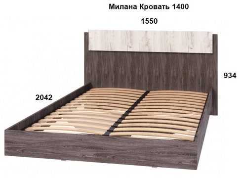 Милана Кровать 1400 (МФ Росток)