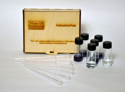 Тест кислотности и типа холодильного масла DimeAll FastLabAcid 6