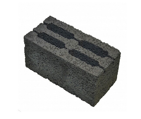 Блок керамзитобетонный стеновой полуторный 390х290х188