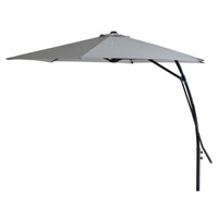 Зонт от солнца d300см h2,45м полиэстер серый