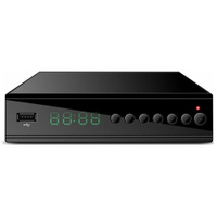Цифровой ресивер DVB-T2/C сигнал HD-350 черный металл, дисплей DOLBY DIGITAL, HEVC СИГНАЛ ELECTRONICS