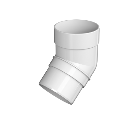 Колено трубы 135°, ТН ОПТИМА (RAL 9003-белый)