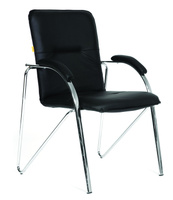Офисное кресло Chairman 850 экокожа Terra 118 черная (собр.)