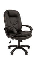 Офисное кресло Chairman 668 экопремиум черный (черный пластик)