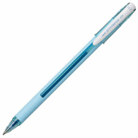 Ручка шариковая масляная с грипом UNI "JetStream", СИНЯЯ, корпус бирюзовый, линия 0,35 мм