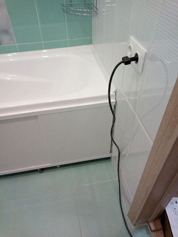 Капитальный ремонт ванной с отделкой стен и пола, потолка, замена электрики