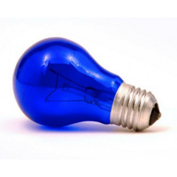 Лампа накаливания вольфрамовая (синяя), 60 Вт