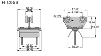 Кабельная тележка МЕТАЛЛИЧЕСКАЯ H-C3005(iron) (H-CO5) для С-рельса