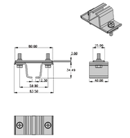 Держатель для С-рельс H-C3002 (H-CO2)