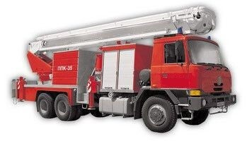Автоподъемник коленчатый пожарный ПППК-35 Tatra-815