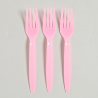 Вилки пластиковые, 6 шт., цвет розовый Страна Карнавалия