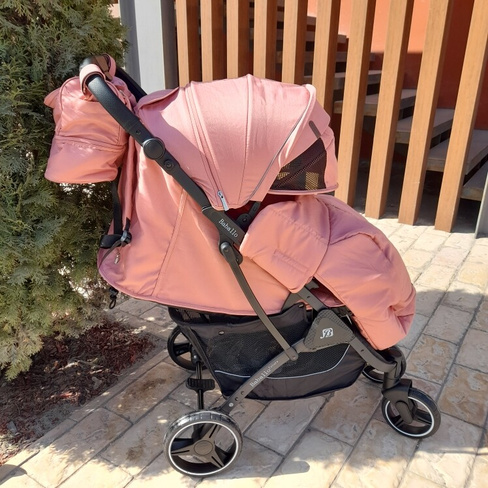 Детская прогулочная коляска Baballo Future 2023 цвет розовый