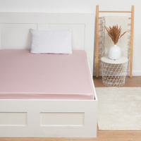 Простыня на резинке Silver cloud цвет: серо-розовый (160х200)
