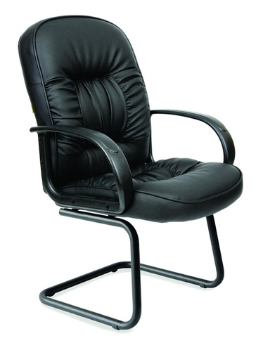 Офисное кресло Chairman 416V ЭКО черный глянец