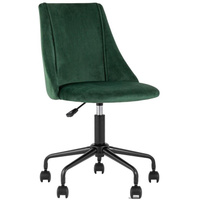 Стул-кресло для столовых Сиана зеленый (велюр/металл)