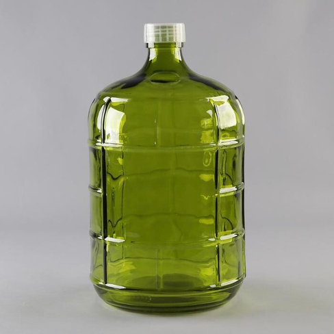Бутыль Казак, зеленое стекло, 19 л