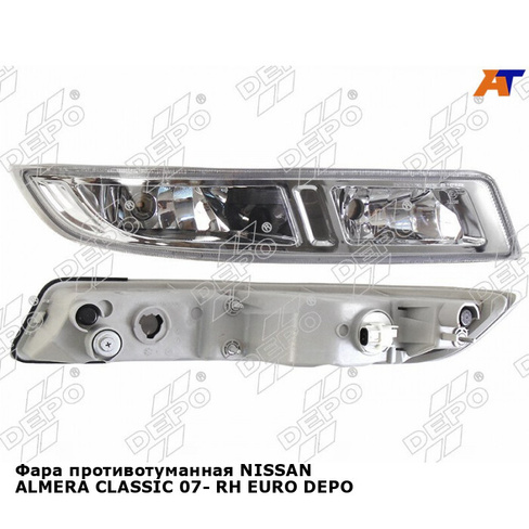 Фара противотуманная NISSAN ALMERA CLASSIC 07- прав EURO DEPO