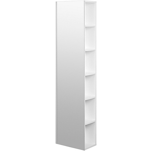 Шкаф пенал Aquaton Сканди 40 с зеркалом, подвесной, белый (1A253403SD010)
