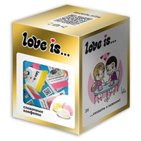 Сливочные жевательные конфеты Love Is микс вкусов (золотая упаковка) (Турция), 105 г LOVE IS
